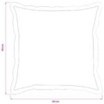 vidaXL Poťah na podložku 12 ks HOUTEN Krémová 40 x 40 cm – Obrázok 9