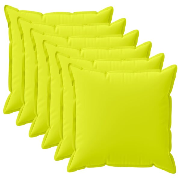 vidaXL Poťah na podložku 6 ks HOUTEN Žiarivá zelená 40 x 40 cm – Obrázok 2