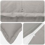vidaXL Poťah na podložku 2 ks HOUTEN Sivá 40 x 40 cm Polyester – Obrázok 5