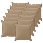 vidaXL Poťah na podložku 12 ks HOUTEN Sivohnedá 40 x 40 cm Polyester – Obrázok 2