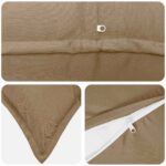vidaXL Poťah na podložku 12 ks HOUTEN Sivohnedá 40 x 40 cm Polyester – Obrázok 5