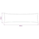 vidaXL Poťah na podložku HOUTEN Svetložltá 40 x 145 cm Falošný ľan – Obrázok 8