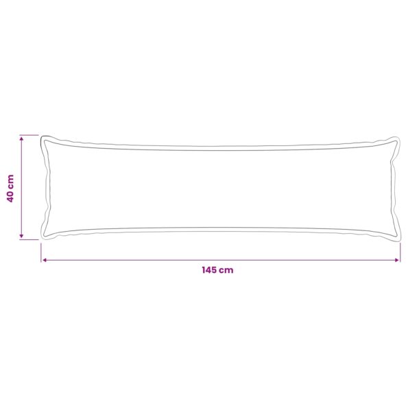 vidaXL Poťah na podložku HOUTEN Svetložltá 40 x 145 cm Falošný ľan – Obrázok 8