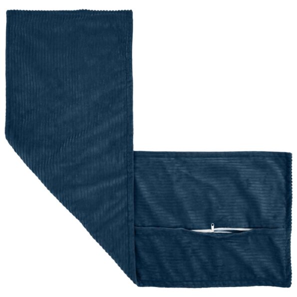 vidaXL Poťah na podložku HOUTEN Námornícka modrá 40 x 145 cm manšestr – Obrázok 3