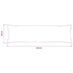 vidaXL Poťah na podložku HOUTEN Námornícka modrá 40 x 145 cm manšestr – Obrázok 8