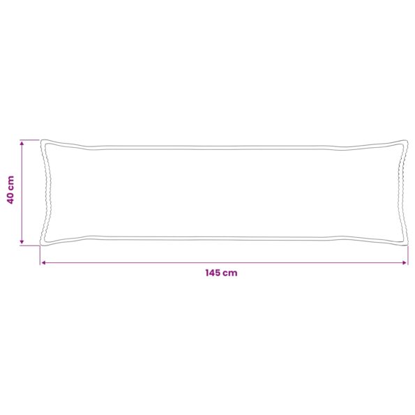 vidaXL Poťah na podložku HOUTEN Námornícka modrá 40 x 145 cm manšestr – Obrázok 8