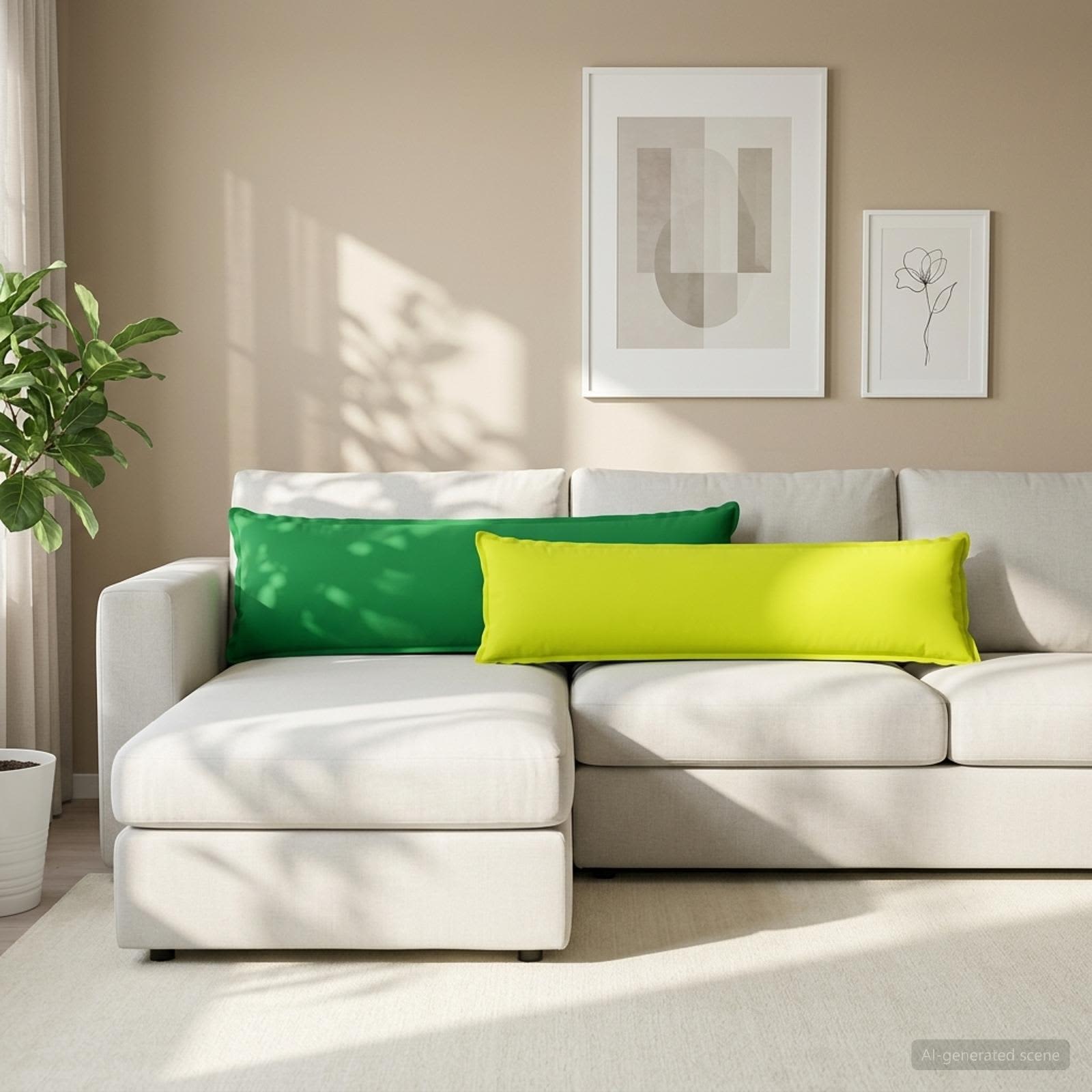 917277_1.jpg vidaXL Poťah na podložku 2 ks HOUTEN Žiarivá zelená 40 x 145 cm – Obrázok 1
