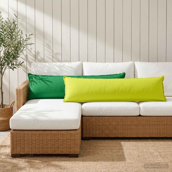 vidaXL Poťah na podložku 2 ks HOUTEN Žiarivá zelená 40 x 145 cm – Obrázok 3