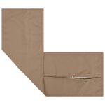 vidaXL Poťah na podložku HOUTEN Sivohnedá 40 x 145 cm Polyester – Obrázok 5