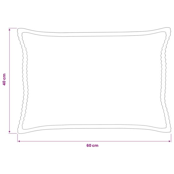 vidaXL Poťah na podložku 6 ks HOUTEN Žltá 40 x 60 cm manšestr – Obrázok 8