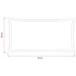 vidaXL Poťah na podložku 6 ks HOUTEN Tmavosivá 40 x 70 cm manšestr – Obrázok 8