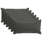 vidaXL Poťah na podložku 6 ks HOUTEN Antracitová 40 x 70 cm Polyester – Obrázok 2
