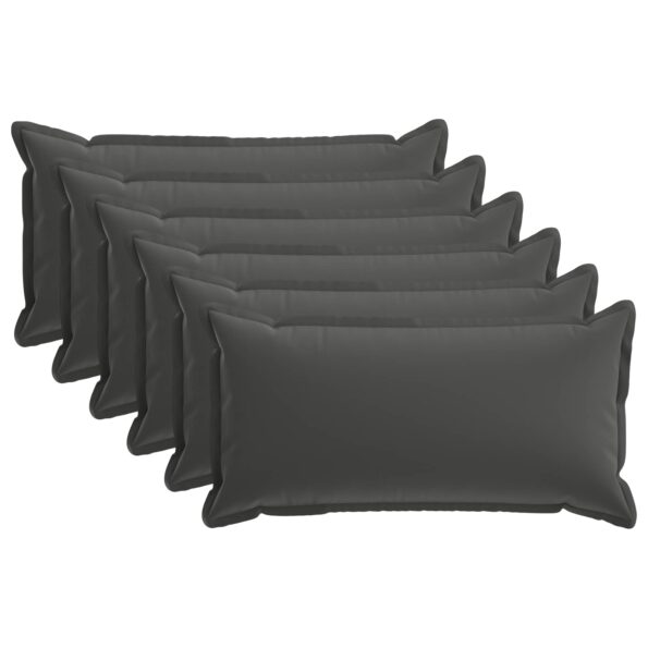 vidaXL Poťah na podložku 6 ks HOUTEN Antracitová 40 x 70 cm Polyester – Obrázok 2
