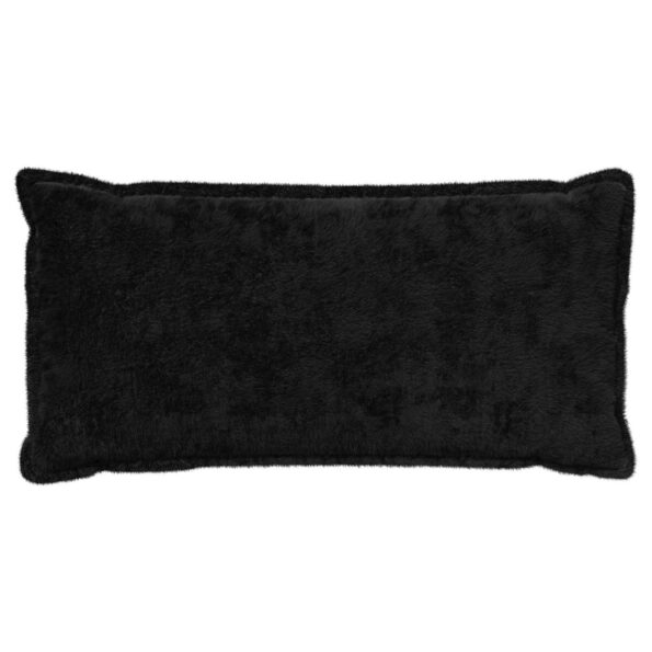 vidaXL Poťah na podložku 6 ks HOUTEN Čierna 40 x 70 cm Umelá králičia – Obrázok 3