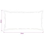 vidaXL Poťah na podložku 6 ks HOUTEN Čierna 40 x 70 cm Umelá králičia – Obrázok 9