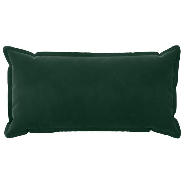 vidaXL Poťah na podložku 12 pcs HOUTEN Tmavozelená 40 x 80 cm Zamat – Obrázok 3
