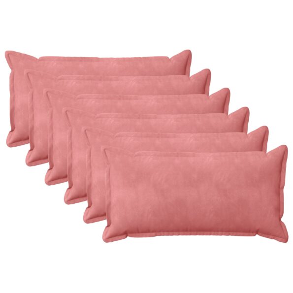 vidaXL Poťah na podložku 6 pcs HOUTEN Ružová 40 x 80 cm Zamat – Obrázok 2