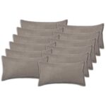 vidaXL Poťah na podložku 12 pcs HOUTEN Svetlosivá 40 x 80 cm Bouclé