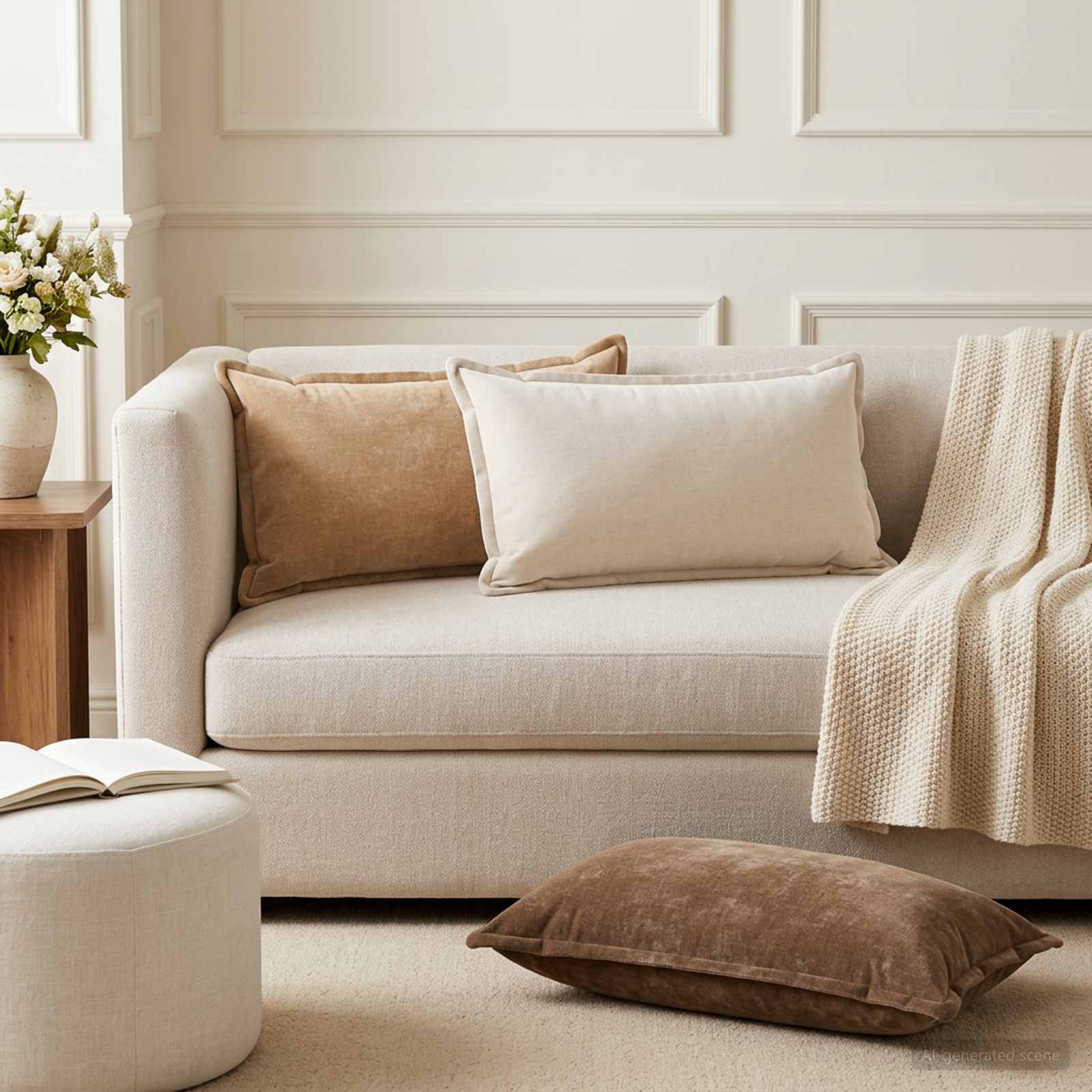 918241_1.jpg vidaXL Poťah na podložku 2 ks HOUTEN Sivohnedá 40 x 80 cm – Obrázok 1