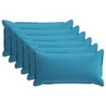 vidaXL Poťah na podložku 6 ks HOUTEN Svetlomodrá 40 x 80 cm Polyester – Obrázok 2