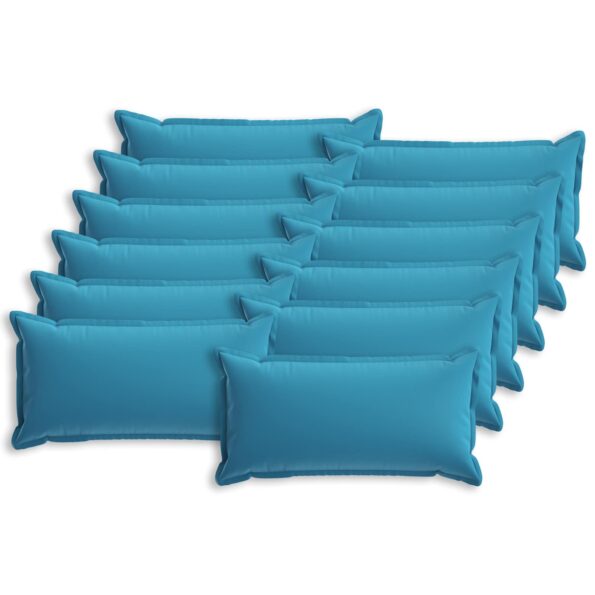 vidaXL Poťah na podložku 12 ks HOUTEN Svetlomodrá 40 x 80 cm Polyester – Obrázok 2