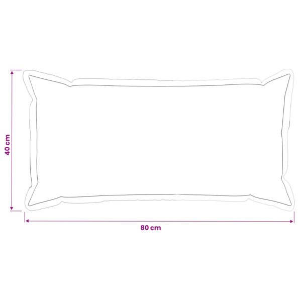 vidaXL Poťah na podložku 2 ks HOUTEN Víno červené 40 x 80 cm Polyester – Obrázok 11