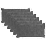 vidaXL Poťah na podložku 6 ks HOUTEN Tmavosivá 40 x 80 cm – Obrázok 2