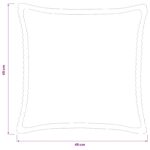 vidaXL Poťah na podložku 12 ks HOUTEN Svetlosivá 45 x 45 cm manšestr – Obrázok 8