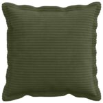vidaXL Poťah na podložku 6 ks HOUTEN Zelená 45 x 45 cm manšestr – Obrázok 2