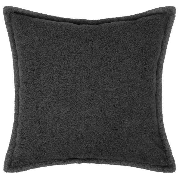 vidaXL Poťah na podložku 12 pcs HOUTEN Tmavosivá 45 x 45 cm Bouclé – Obrázok 2