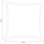 vidaXL Poťah na podložku 12 pcs HOUTEN Čierna 45 x 45 cm Flanel – Obrázok 8