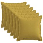 vidaXL Poťah na podložku 6 pcs HOUTEN Svetlo zelená 50 x 50 cm