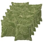vidaXL Poťah na podložku 12 ks HOUTEN Design s listami 50 x 50 cm – Obrázok 2