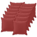 vidaXL Poťah na podložku 12 ks HOUTEN Víno červené 50 x 50 cm – Obrázok 2