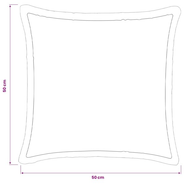 vidaXL Poťah na podložku 12 pcs HOUTEN Čierna 50 x 50 cm Flanel – Obrázok 8