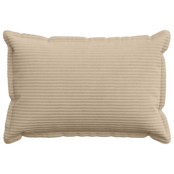 vidaXL Poťah na podložku 2 ks HOUTEN Sivohnedá 50 x 70 cm manšestr – Obrázok 2