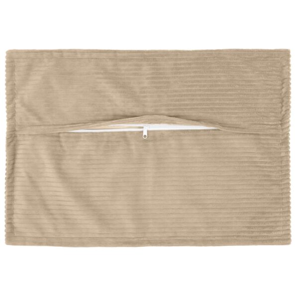 vidaXL Poťah na podložku 2 ks HOUTEN Sivohnedá 50 x 70 cm manšestr – Obrázok 3
