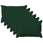 vidaXL Poťah na podložku 6 pcs HOUTEN Tmavozelená 50 x 75 cm
