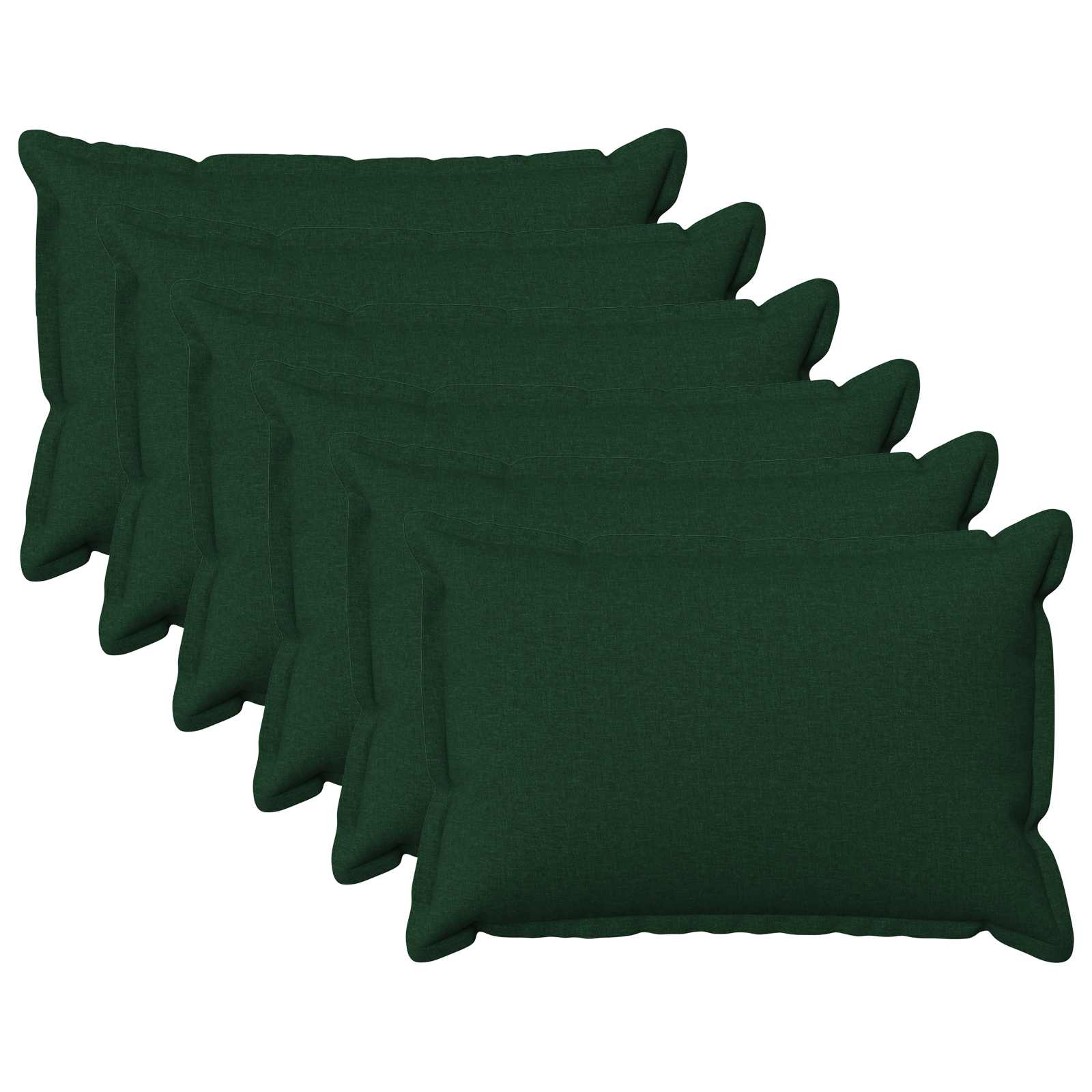 919718_1.jpg vidaXL Poťah na podložku 6 pcs HOUTEN Tmavozelená 50 x 75 cm – Obrázok 1