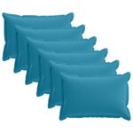 vidaXL Poťah na podložku 6 ks HOUTEN Svetlomodrá 50 x 75 cm Polyester – Obrázok 2