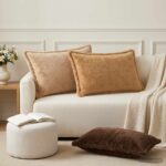vidaXL Poťah na podložku 6 ks HOUTEN Krémová 50 x 75 cm Umelá králičia