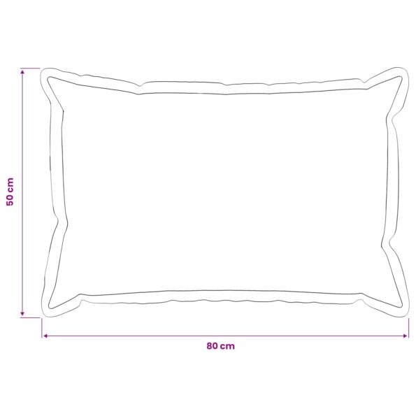 vidaXL Poťah na podložku 6 pcs HOUTEN Ružová 50 x 80 cm Falošný ľan – Obrázok 8