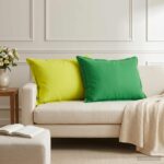vidaXL Poťah na podložku 2 ks HOUTEN Žiarivá zelená 50 x 80 cm