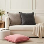 vidaXL Poťah na podložku 2 pcs HOUTEN Tmavosivá 55 x 55 cm Zamat