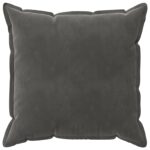 vidaXL Poťah na podložku 2 pcs HOUTEN Tmavosivá 55 x 55 cm Zamat – Obrázok 3
