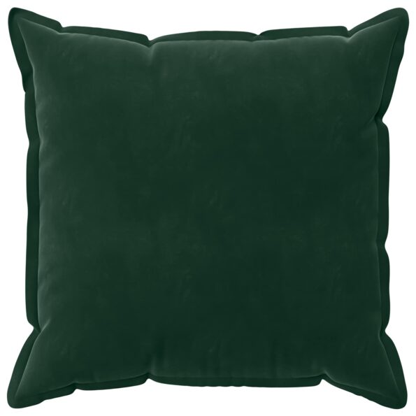 vidaXL Poťah na podložku 6 pcs HOUTEN Tmavozelená 55 x 55 cm Zamat – Obrázok 3