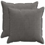 vidaXL Poťah na podložku 2 ks HOUTEN Tmavosivá 55 x 55 cm manšestr