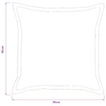vidaXL Poťah na podložku 2 ks HOUTEN Tmavosivá 55 x 55 cm manšestr – Obrázok 8