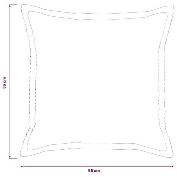 vidaXL Poťah na podložku 2 ks HOUTEN Tmavosivá 55 x 55 cm manšestr – Obrázok 8