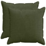 vidaXL Poťah na podložku 2 ks HOUTEN Zelená 55 x 55 cm manšestr